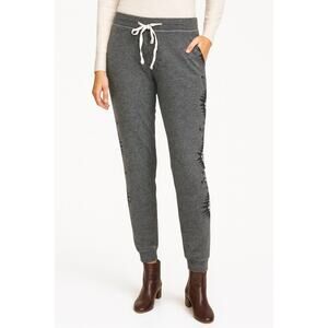 SUNDRY Gray Aztec Print Boho Skinny Jogger Sweatpants Lounge Pants 3 Large